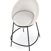 H118 Σκαμπό μπαρ μπεζ  53x57x90 με ύψος καθίσματος 65cm