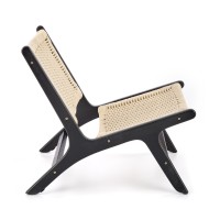 Πολυθρόνα FODEN, μαύρο / φυσικό 65/84/74/39 cm 2010001196372