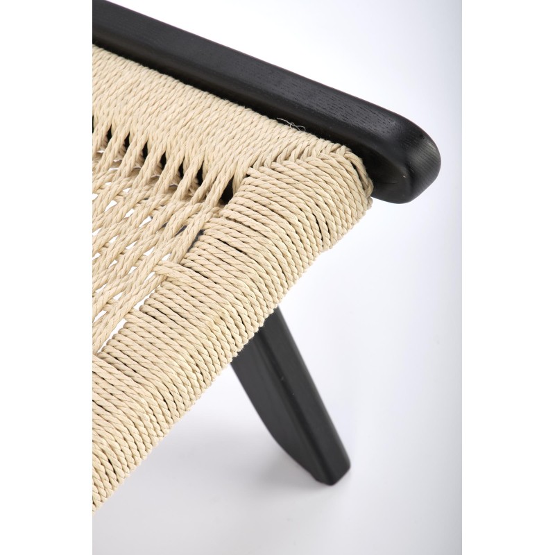 Πολυθρόνα FODEN, μαύρο / φυσικό 65/84/74/39 cm 2010001196372