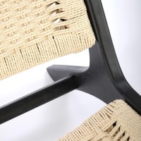 Πολυθρόνα FODEN, μαύρο / φυσικό 65/84/74/39 cm 2010001196372