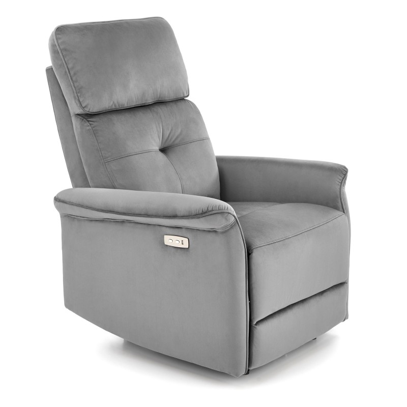 Πολυθρόνα relax SEMIR γκρι 80/90-170/92-108/46 cm 2010001196549