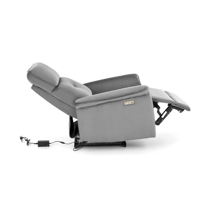 Πολυθρόνα relax SEMIR γκρι 80/90-170/92-108/46 cm 2010001196549