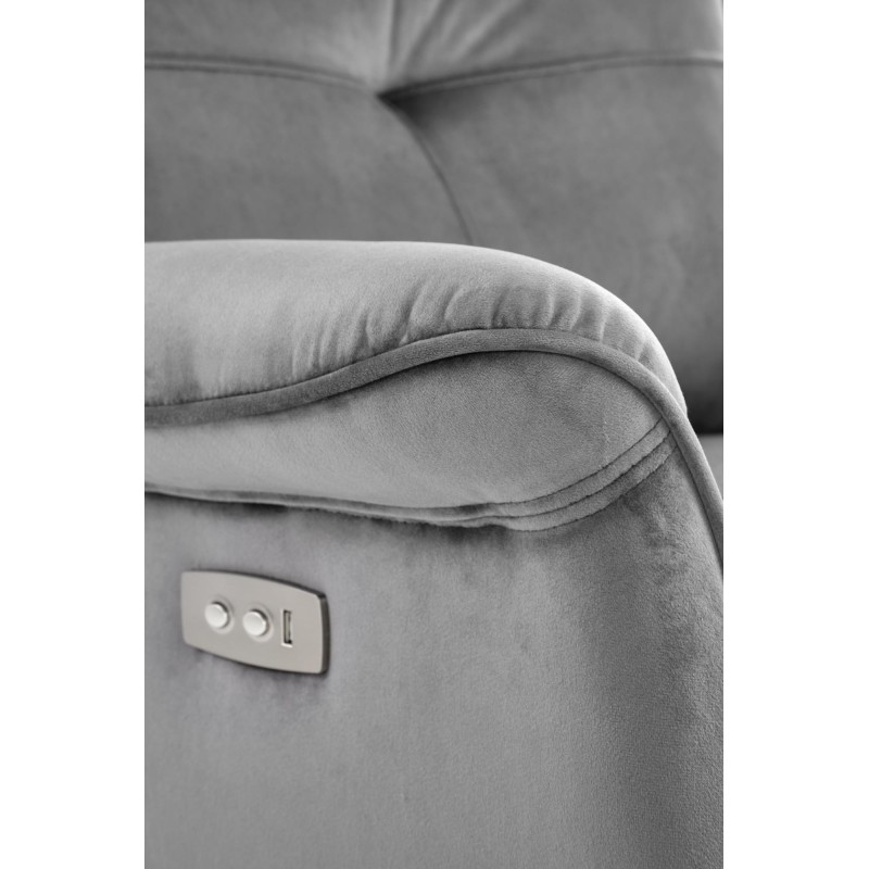 Πολυθρόνα relax SEMIR γκρι 80/90-170/92-108/46 cm 2010001196549