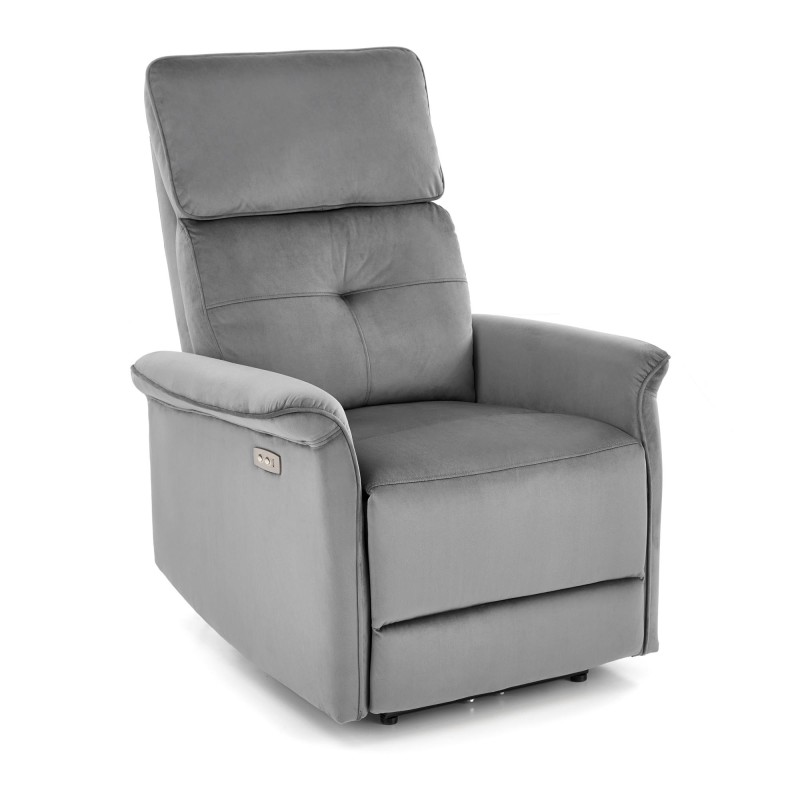 Πολυθρόνα relax SEMIR γκρι 80/90-170/92-108/46 cm 2010001196549