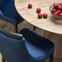 HENDERSON Στρογγυλό Τραπέζι σε Καρυδί απόχρωση 136x136x78Y 2010001196631