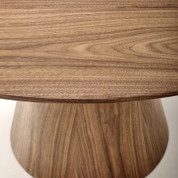 HENDERSON Στρογγυλό Τραπέζι σε Καρυδί απόχρωση 136x136x78Y 2010001196631