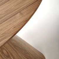 HENDERSON Στρογγυλό Τραπέζι σε Καρυδί απόχρωση 136x136x78Y 2010001196631