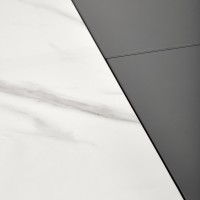 Τραπέζι τραπεζαρίας DANCAN, με προέκταση  λευκό/γκρι/μαύρο 160-220x90x76cm