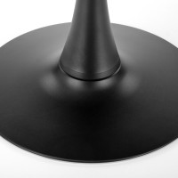 Στρογγυλό τραπέζι OLMO, καρυδιά / μαύρο 90x90x73 cm