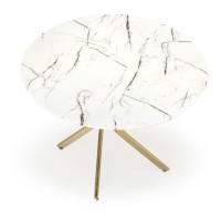 RAYMOND 2 Τραπέζι τραπεζαρίας λευκό μάρμαρο 100x73cm