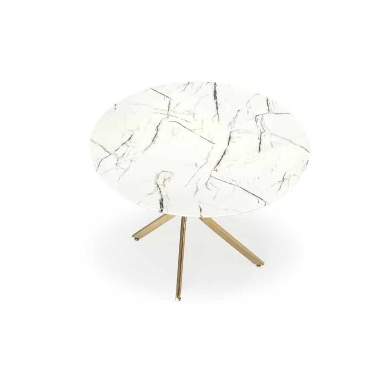 RAYMOND 2 Τραπέζι τραπεζαρίας λευκό μάρμαρο 100x73cm