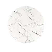 RAYMOND 2 Τραπέζι τραπεζαρίας λευκό μάρμαρο 100x73cm