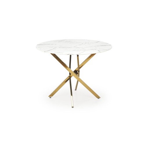 RAYMOND 2 Τραπέζι τραπεζαρίας λευκό μάρμαρο 100x73cm