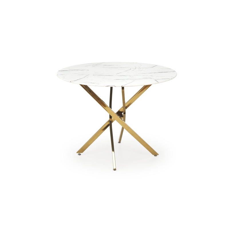 RAYMOND 2 Τραπέζι τραπεζαρίας λευκό μάρμαρο 100x73cm