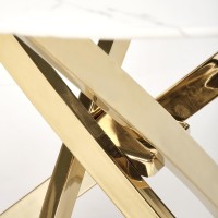 RAYMOND 2 Τραπέζι τραπεζαρίας λευκό μάρμαρο 100x73cm