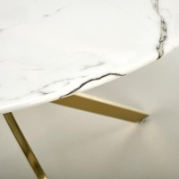 RAYMOND 2 Τραπέζι τραπεζαρίας λευκό μάρμαρο 100x73cm