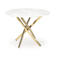 RAYMOND 2 Τραπέζι τραπεζαρίας λευκό μάρμαρο 100x73cm